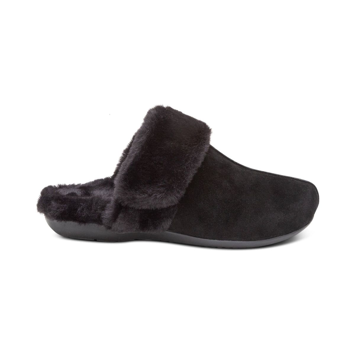 Arianna Arch Support Slippers - Black - Sole Therapy
