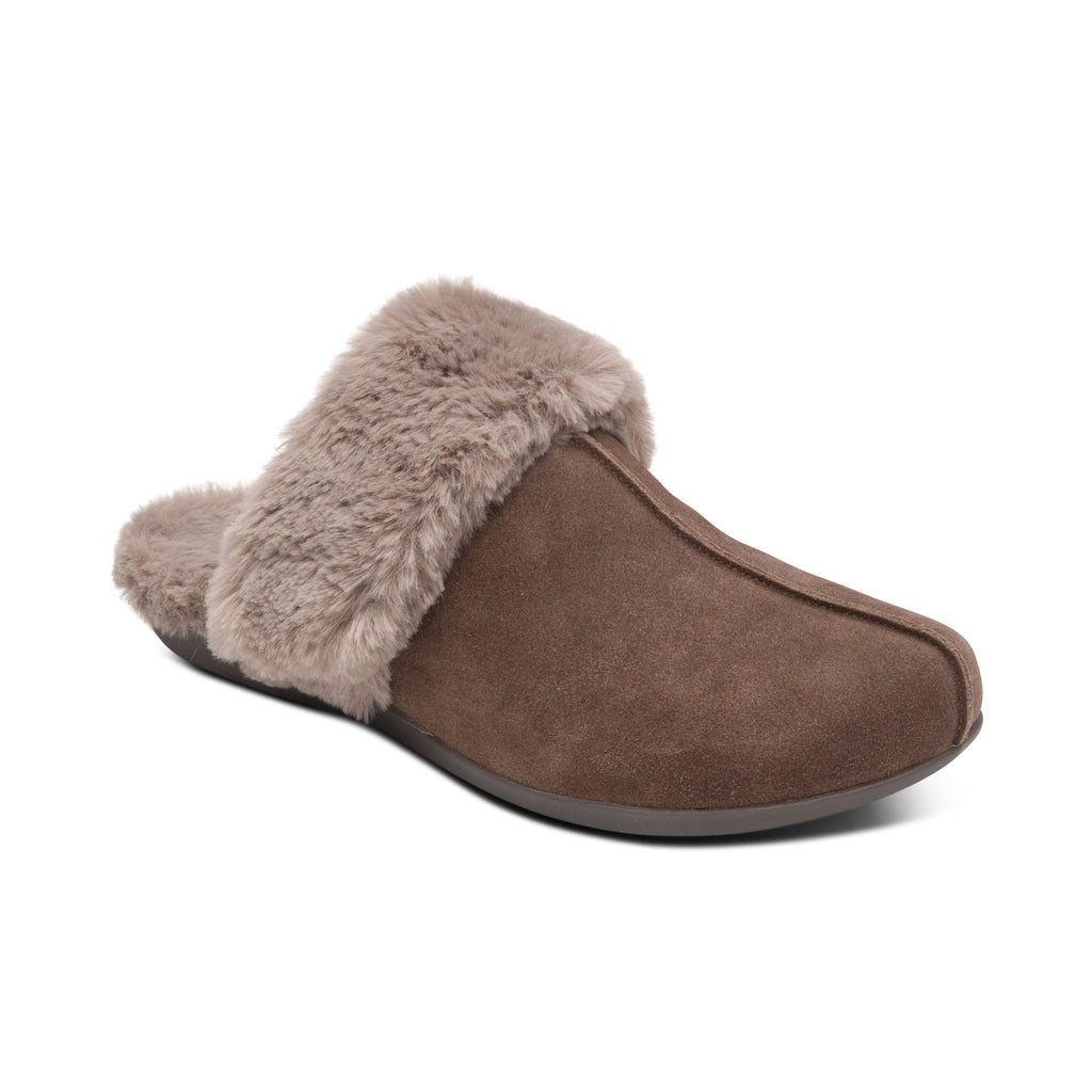 Arianna Arch Support Slippers - Walnut - Sole Therapy