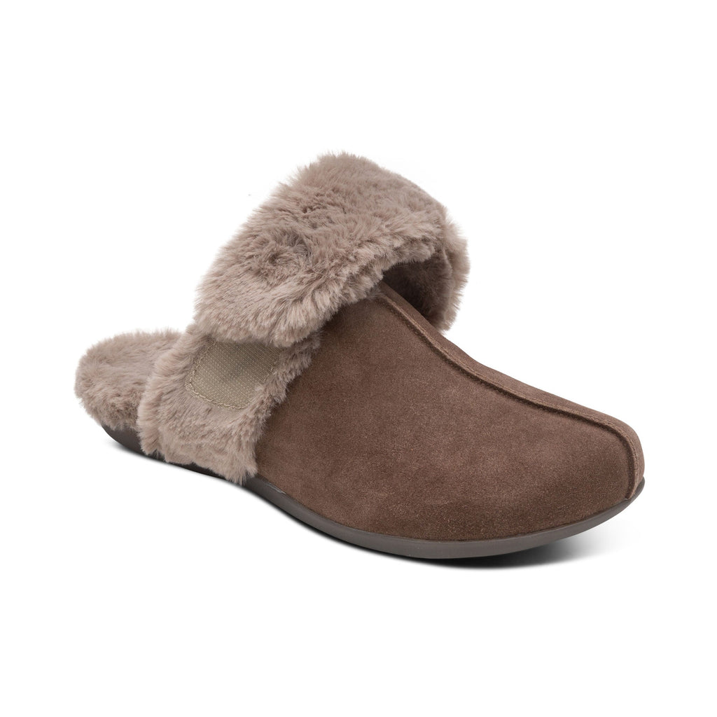 Arianna Arch Support Slippers - Walnut - Sole Therapy