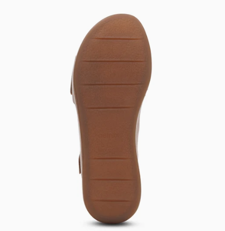 Ariel Adjustable Quarter Strap Wedge Sand - Sole Therapy