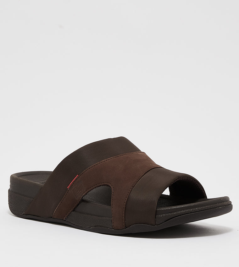 FITFLOP MENS FREEWAY III SANDALS CHOCOLATE