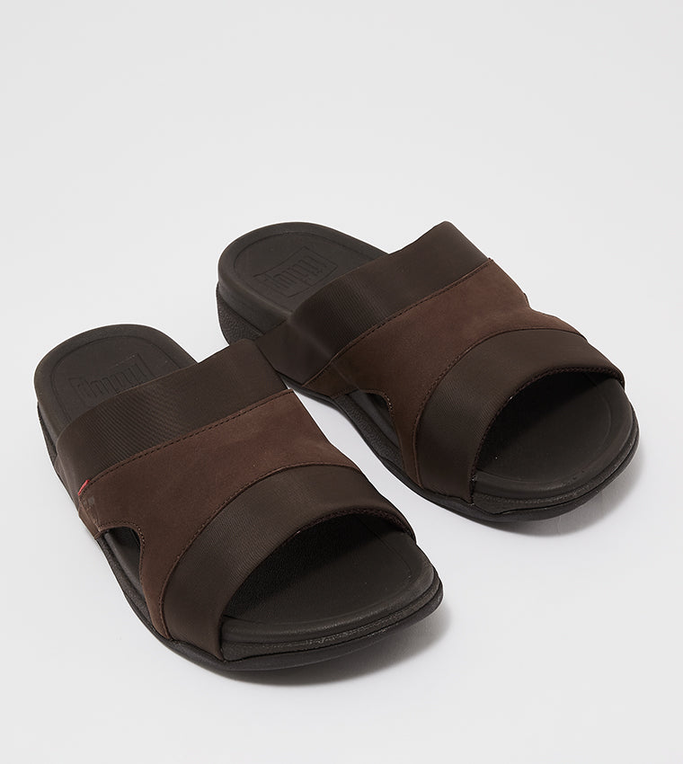 FITFLOP MENS FREEWAY III SANDALS CHOCOLATE