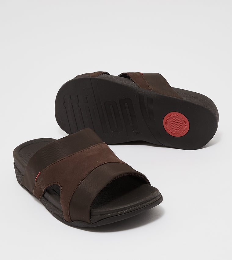 FITFLOP MENS FREEWAY III SANDALS CHOCOLATE