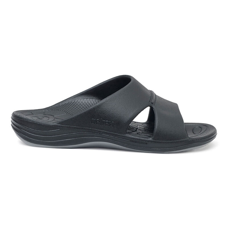 Bali Orthotic Slides Men Black - Aetrex Middle East