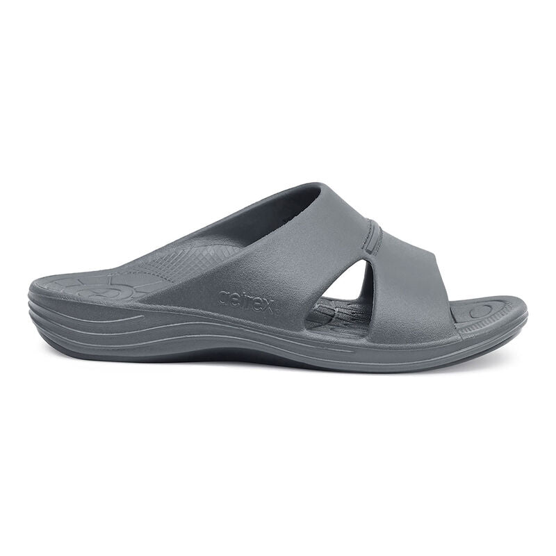 Bali Orthotic Slides Men Charcoal - Aetrex Middle East