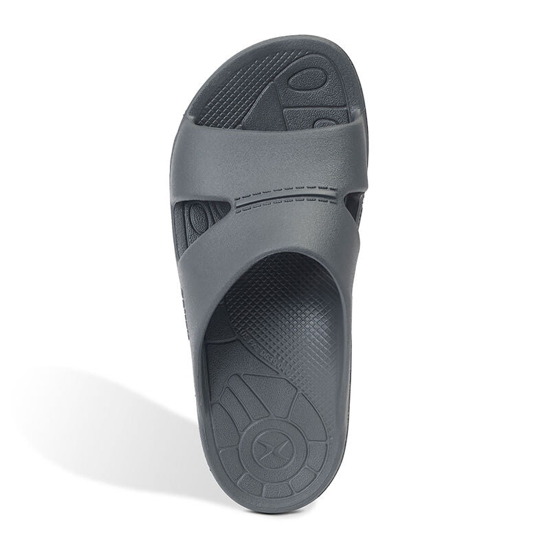 Bali Orthotic Slides Men Charcoal - Aetrex Middle East