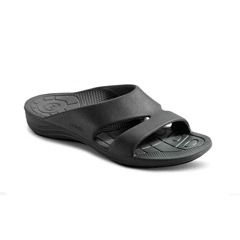Bali Orthotic Slides Women Black - Sole Therapy
