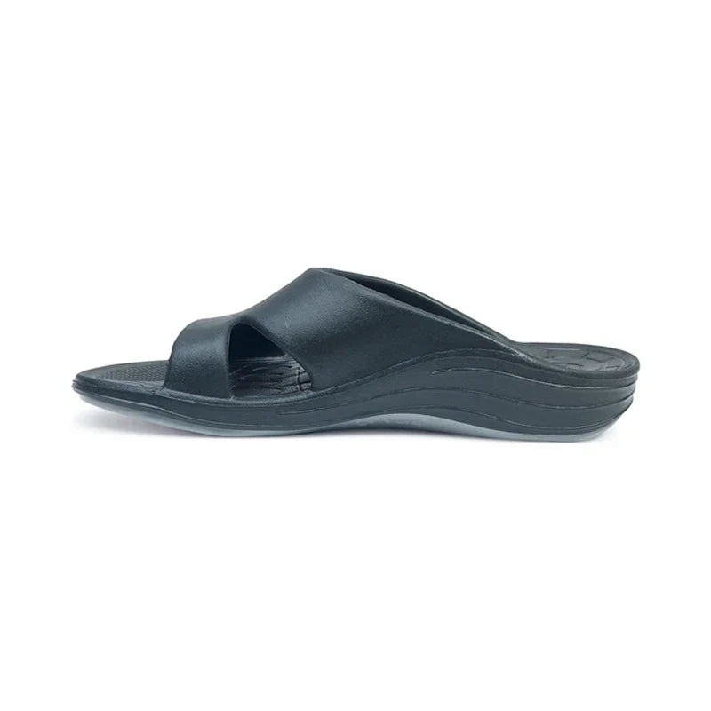 Bali Orthotic Slides Women Black - Sole Therapy
