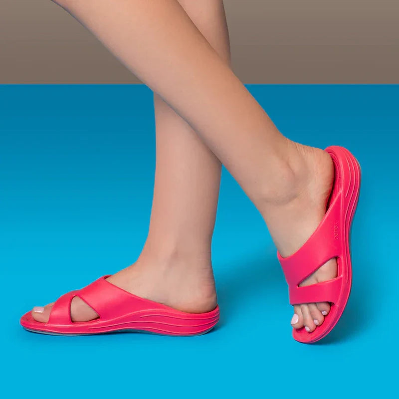 Bali Orthotic Slides Women Grey - Sole Therapy