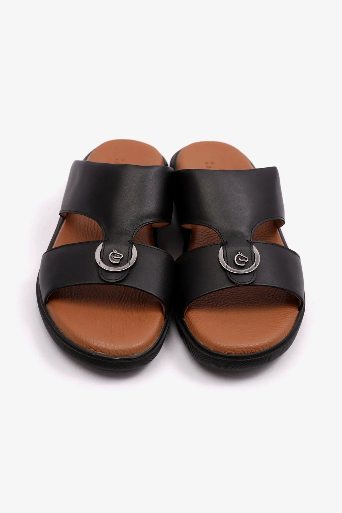 CAVALIER MENS ARABIC SOFT NAPPA SANDALS BLACK - Sole Therapy