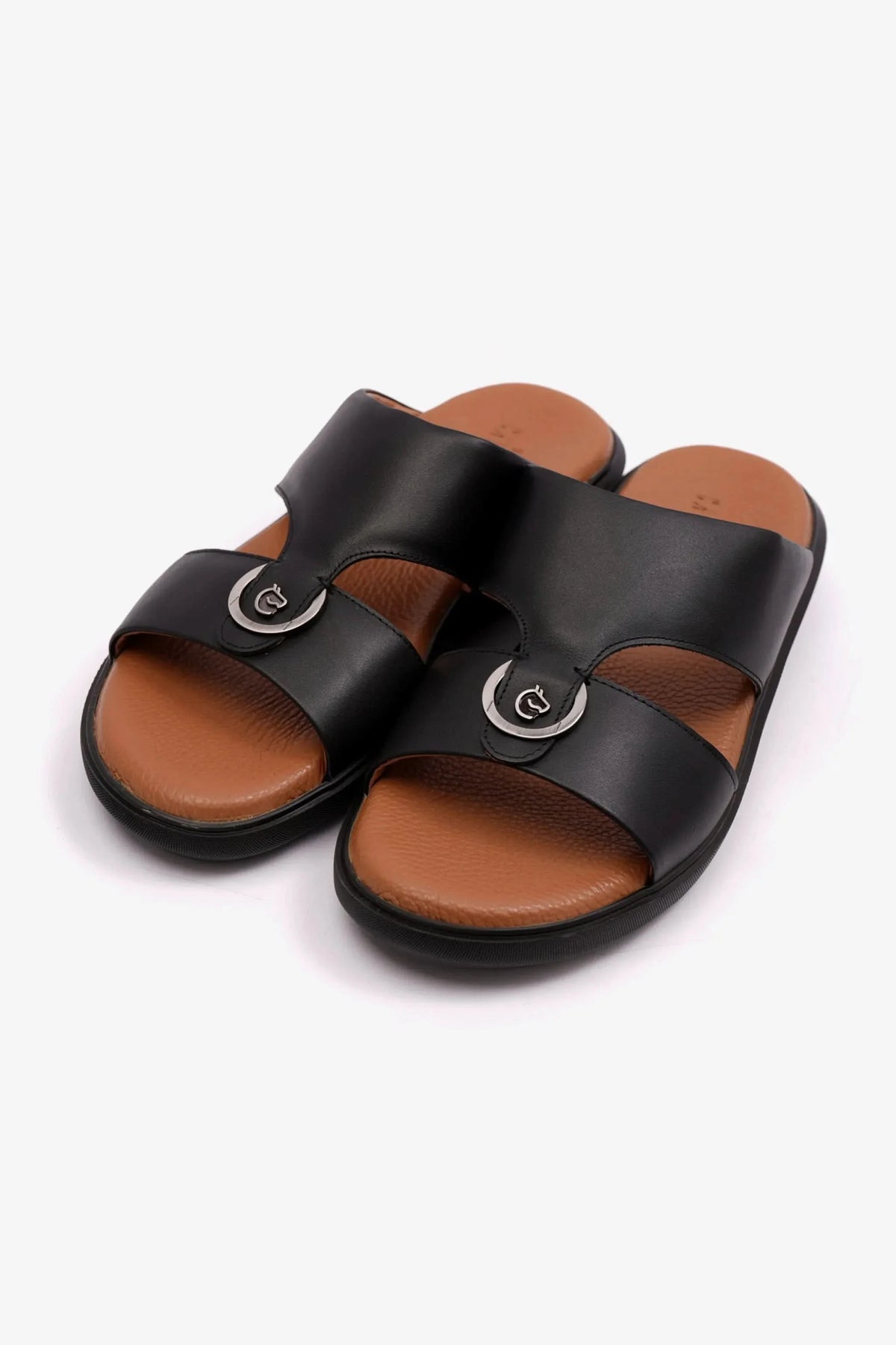 CAVALIER MENS ARABIC SOFT NAPPA SANDALS BLACK - Sole Therapy