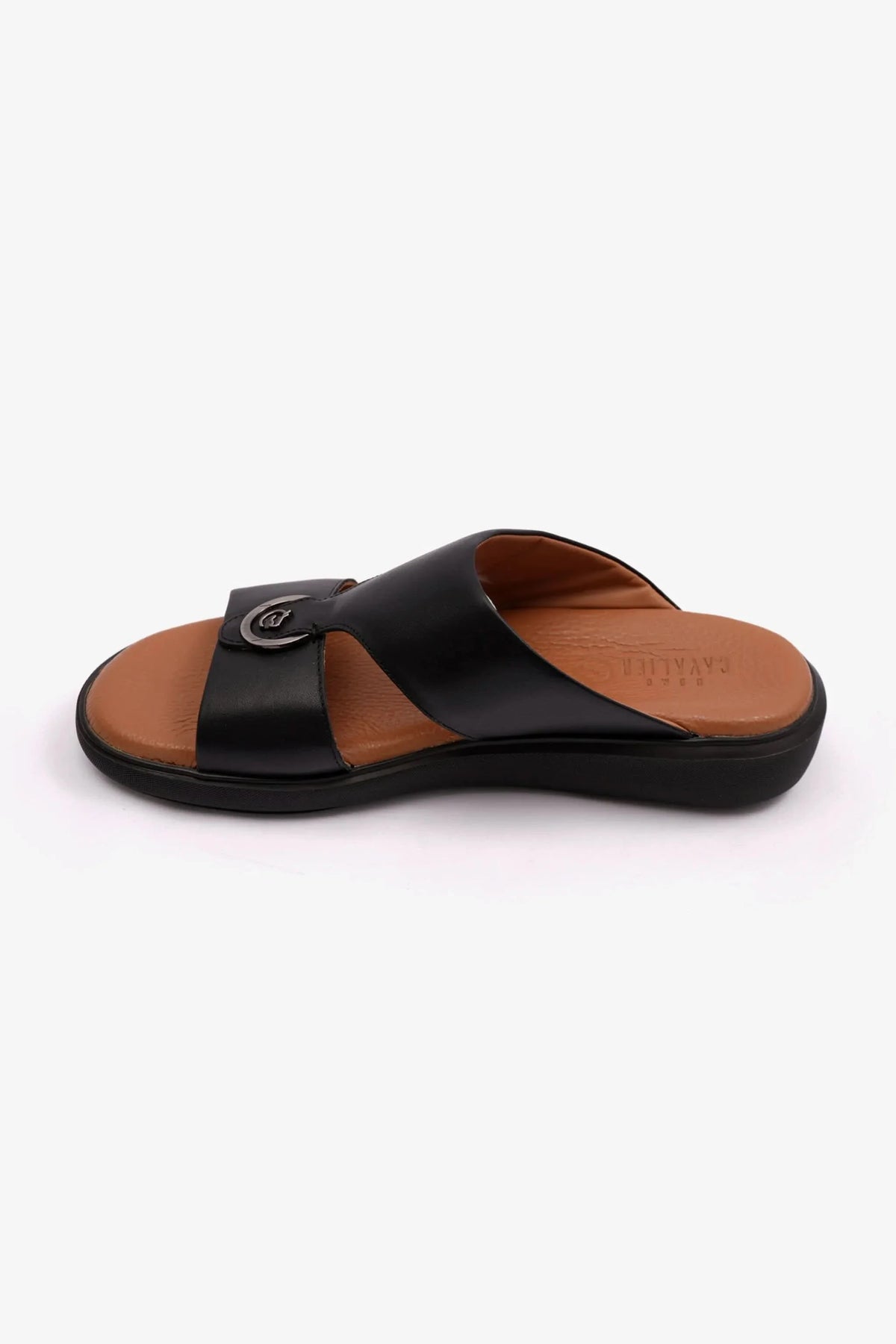 CAVALIER MENS ARABIC SOFT NAPPA SANDALS BLACK - Sole Therapy