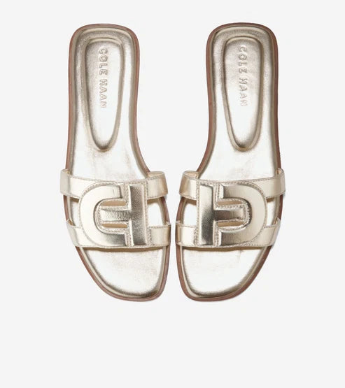 COLE HAAN LADIES CHRISEE SANDAL GOLD - Sole Therapy