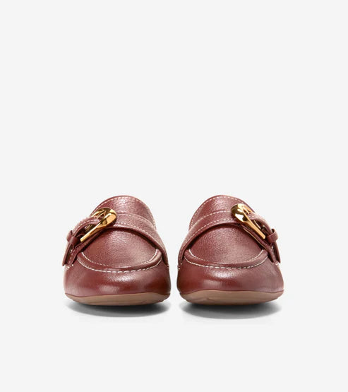 COLE HAAN LADIES GRAND AMBITION ALETTE BUCKLE LOAFERS BROWN - Sole Therapy