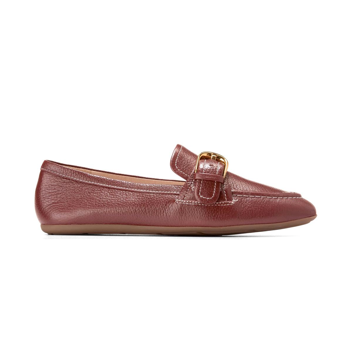 COLE HAAN LADIES GRAND AMBITION ALETTE BUCKLE LOAFERS BROWN - Sole Therapy