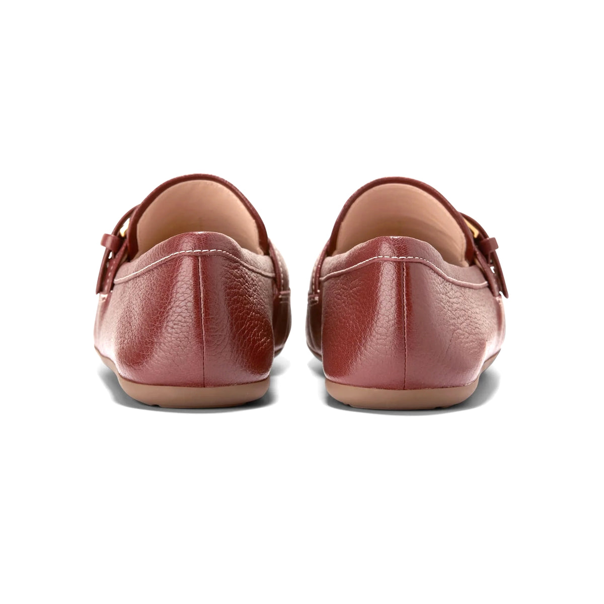 COLE HAAN LADIES GRAND AMBITION ALETTE BUCKLE LOAFERS BROWN - Sole Therapy