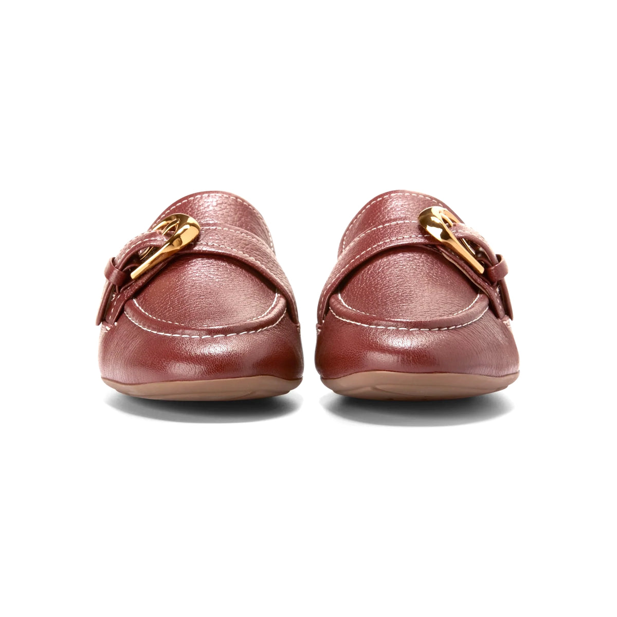 COLE HAAN LADIES GRAND AMBITION ALETTE BUCKLE LOAFERS BROWN - Sole Therapy