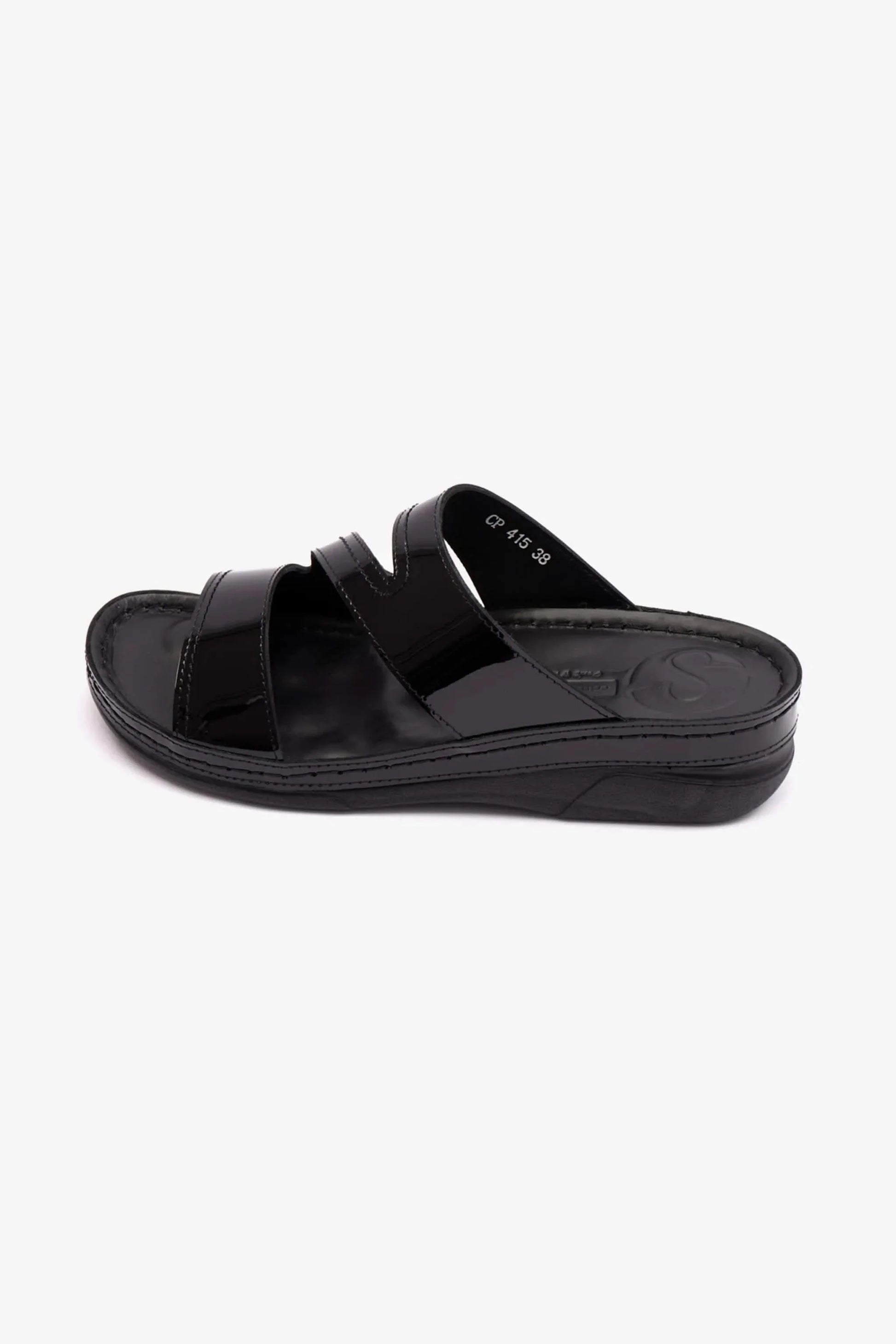 Comfort Plus Women's Soft Footbed Sandals Black LSDCP415