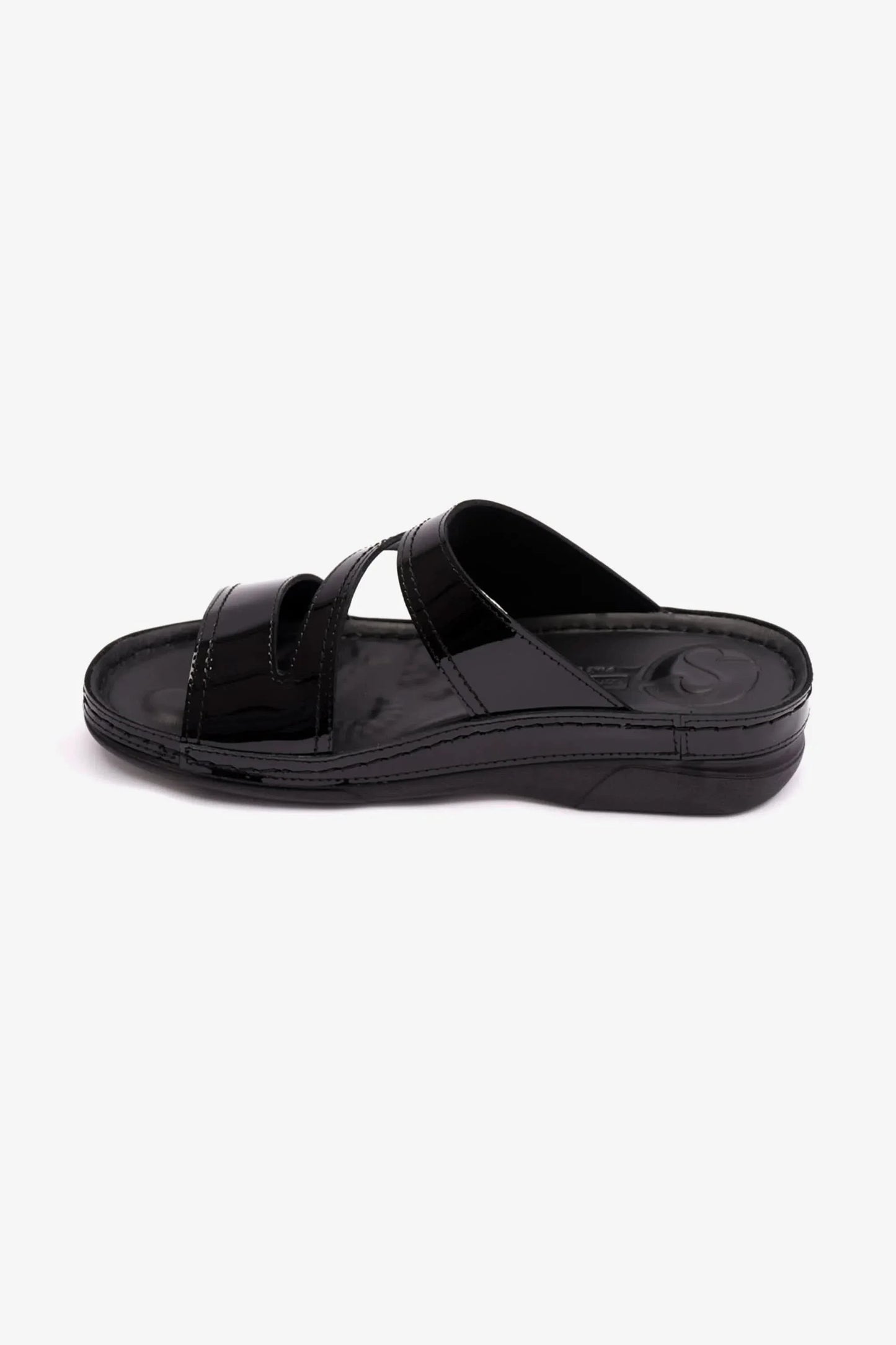 Comfort Plus Women's Soft Footbed Sandals Black LSDCP415