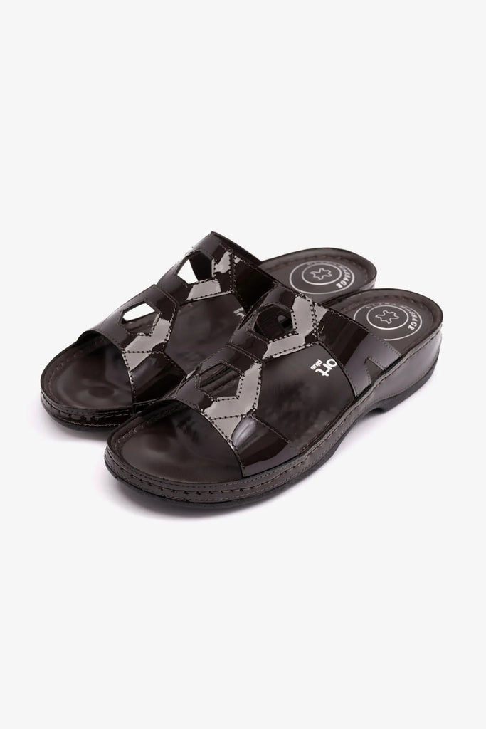 Comfort Plus Women's Ultra Massage Point Sandals Brown LSDCP512