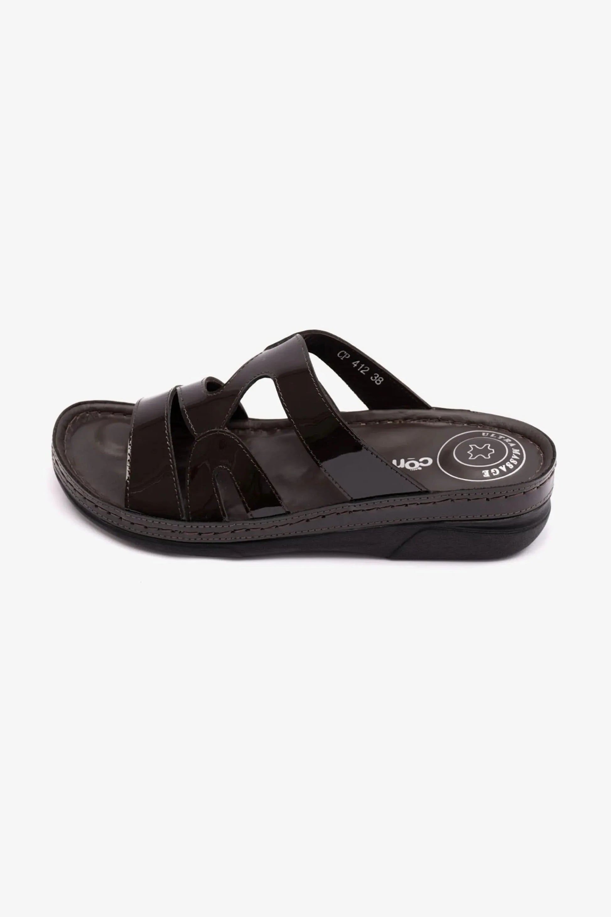 Comfort Plus Women's Italian Design Arabic Sandals Brown LSDCP412