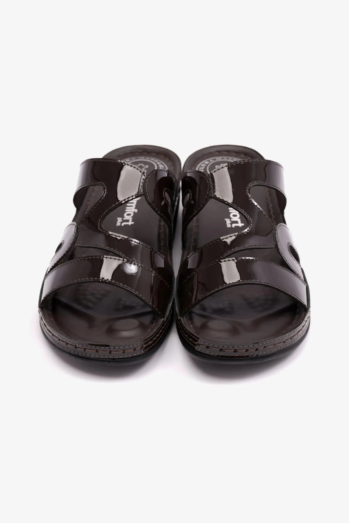 Comfort Plus Women's Italian Design Arabic Sandals Brown LSDCP412