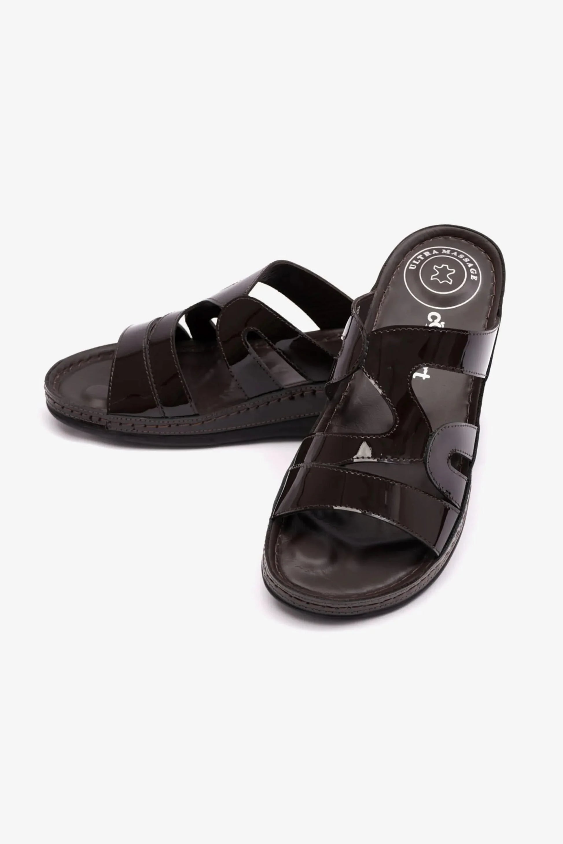 Comfort Plus Women's Italian Design Arabic Sandals Brown LSDCP412