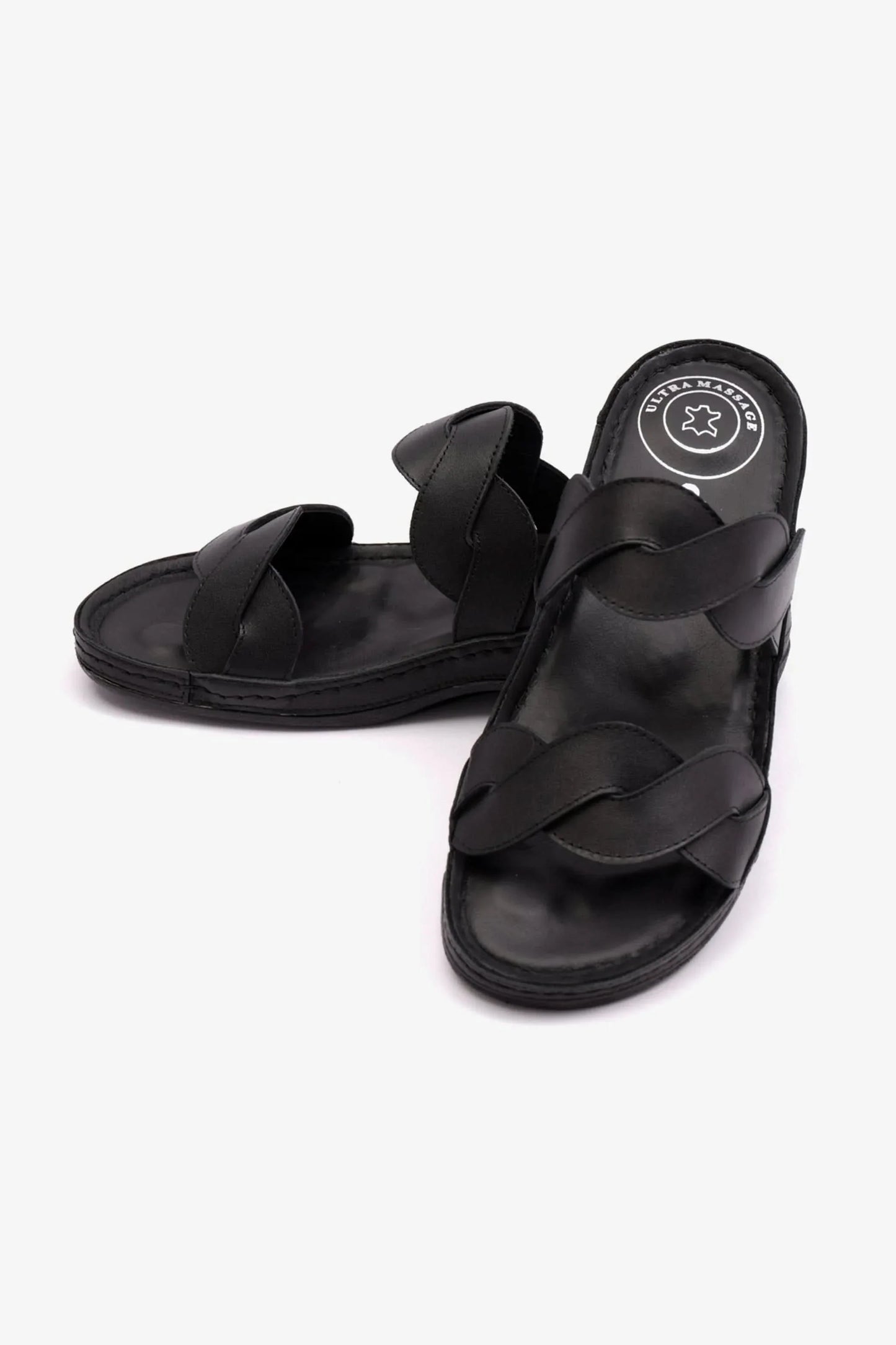 Comfort Plus Women's Mid Heel Sandals Black LSDCP513