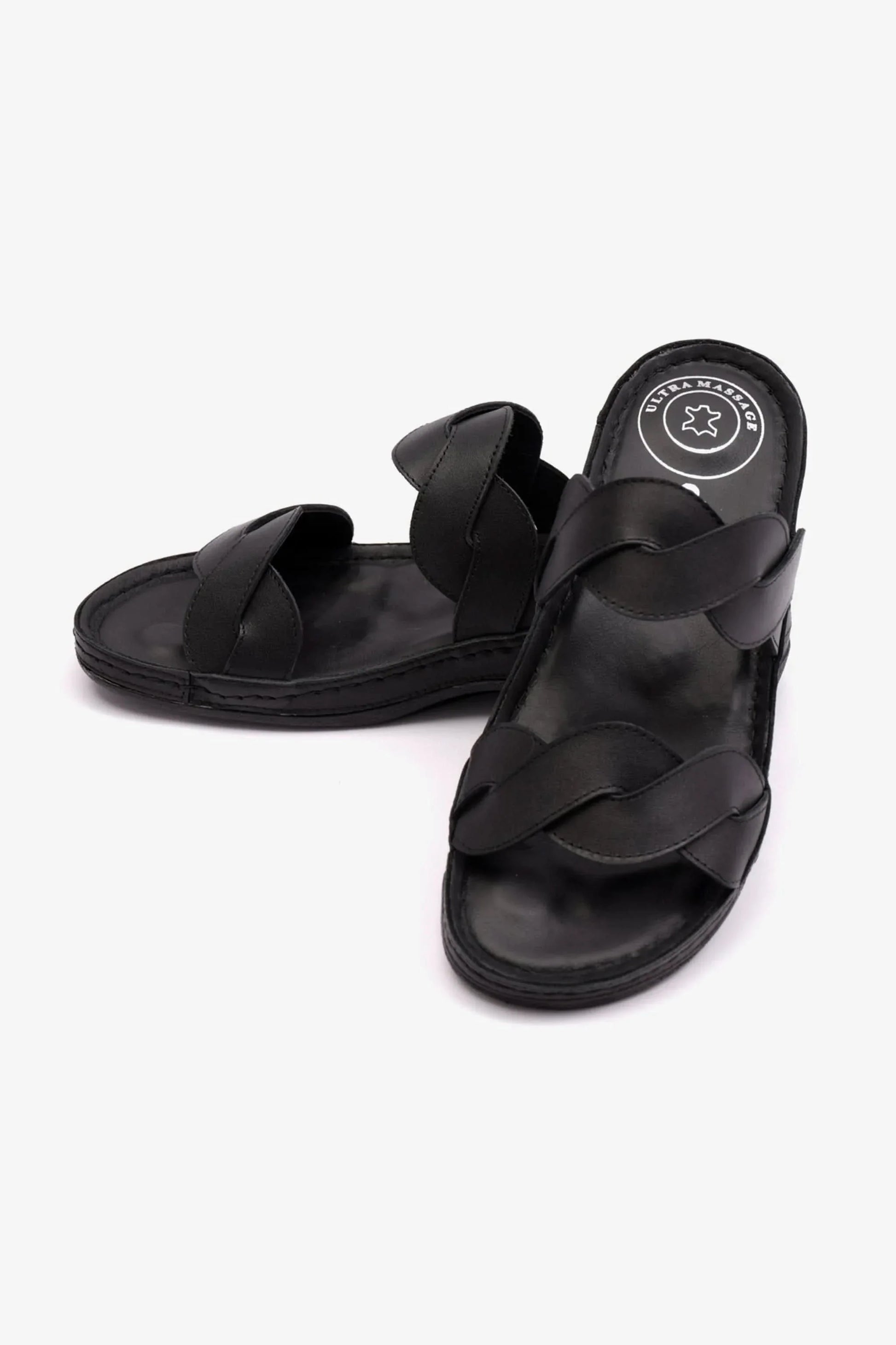 Comfort Plus Women's Mid Heel Sandals Black LSDCP513
