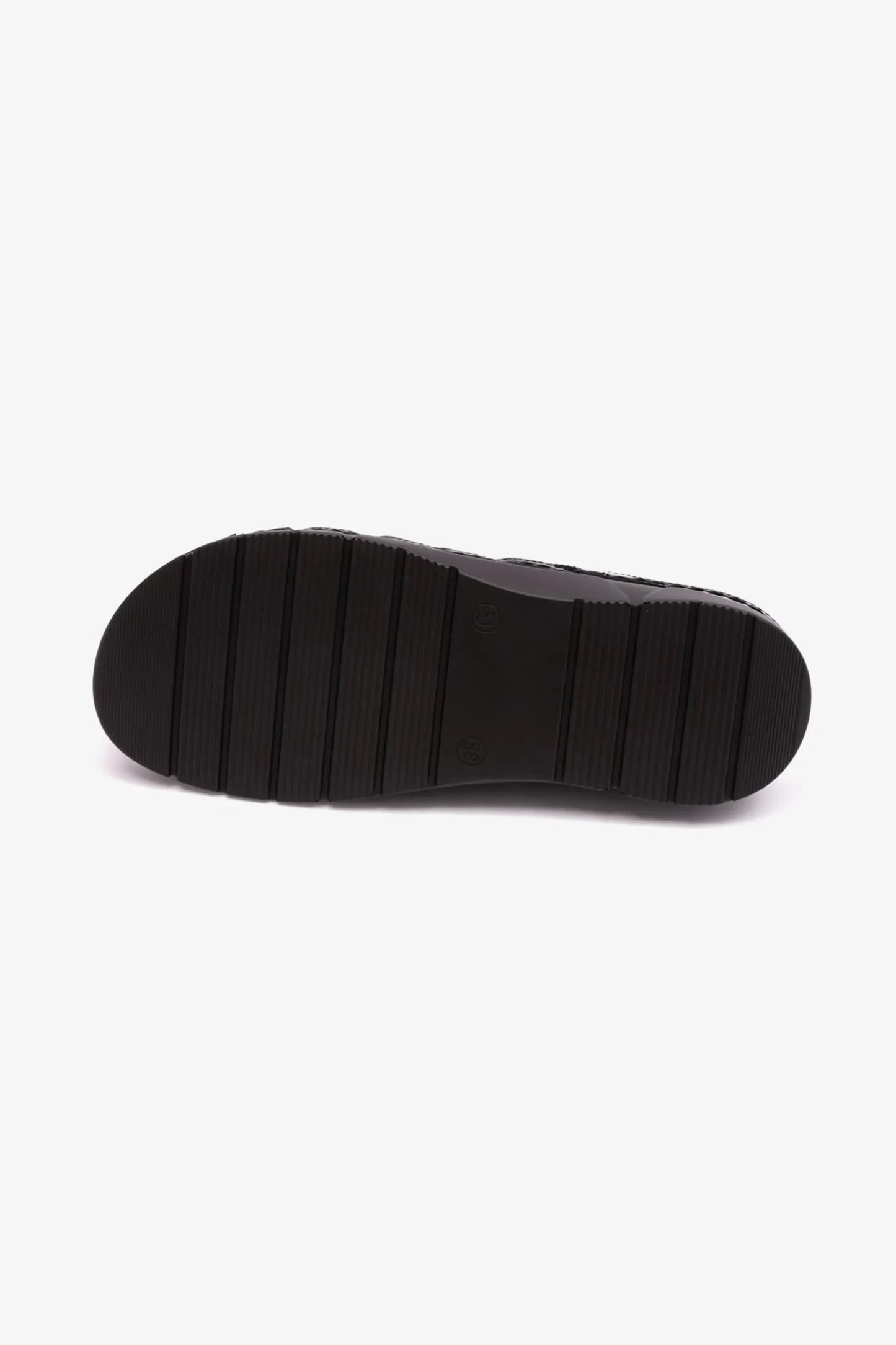 Comfort Plus Women's Patent Leather Sandals Black LSDCP609