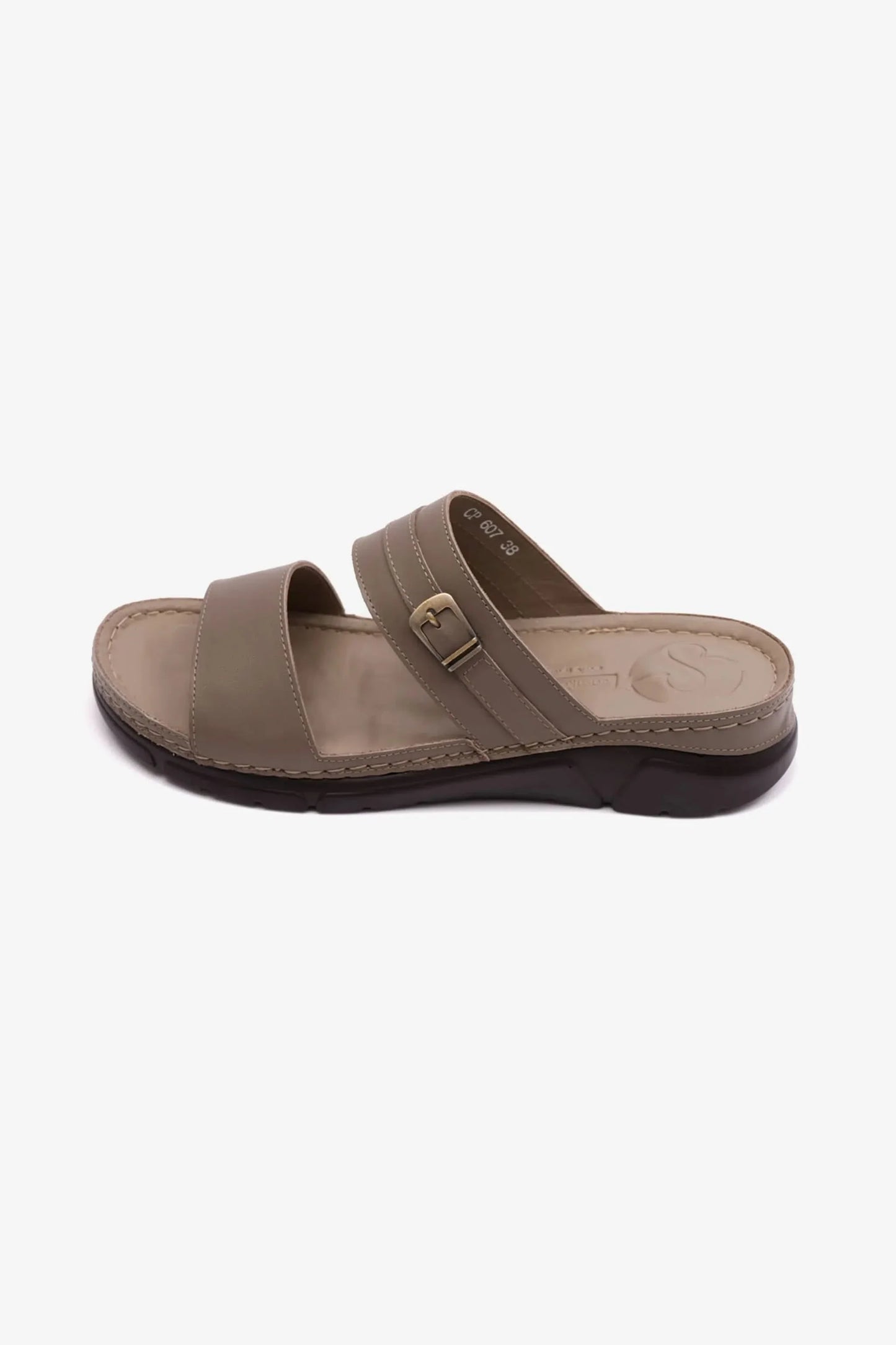 Comfort Plus Women's Elegant Trim Arabic Sandals Stone LSDCP607