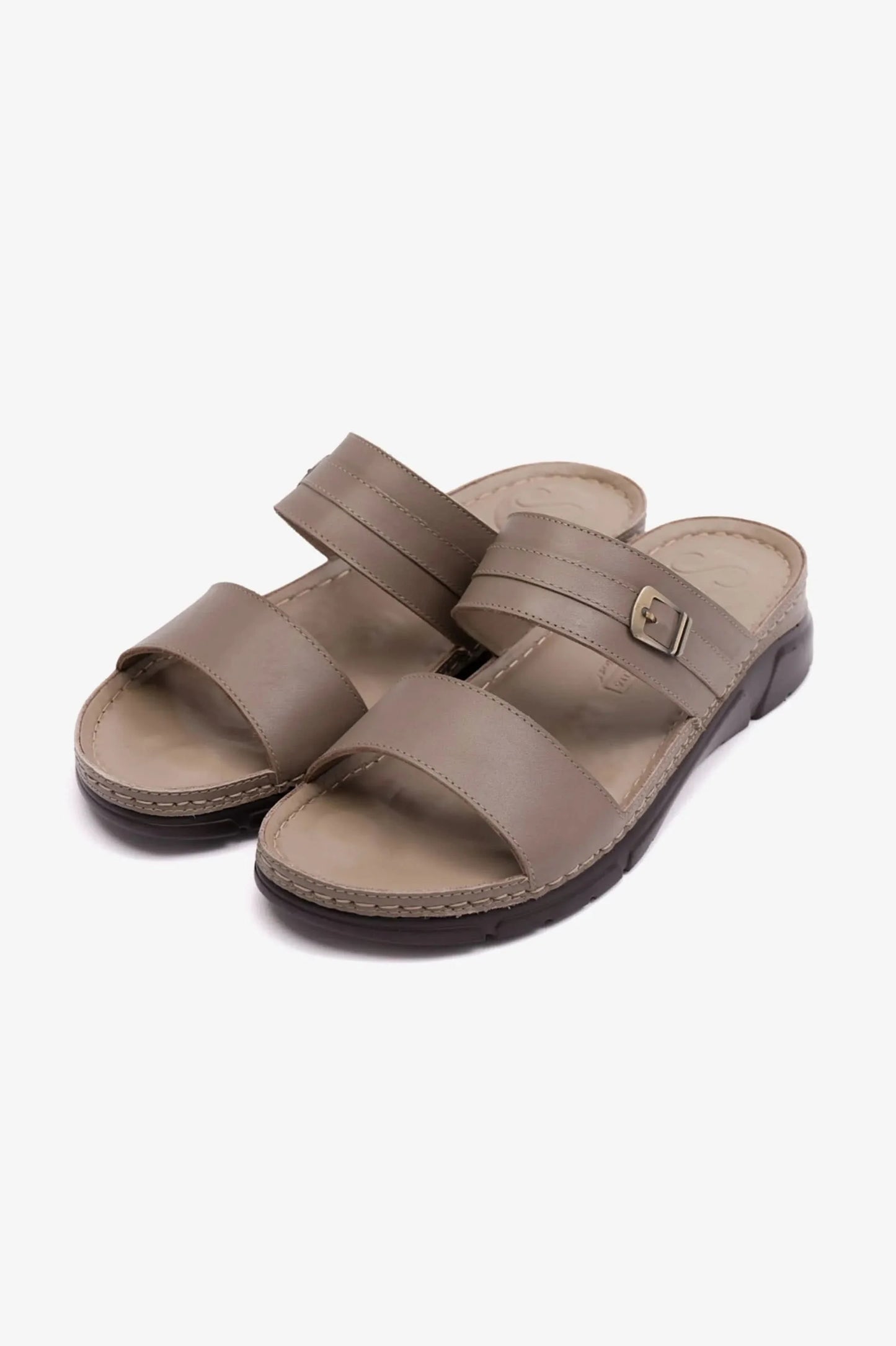 Comfort Plus Women's Elegant Trim Arabic Sandals Stone LSDCP607