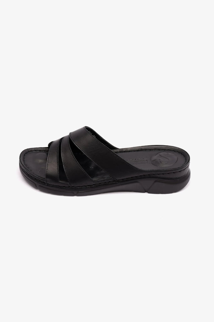 Comfort Plus Women's Flexible Outsole Arabic Sandals Black LSDCP611