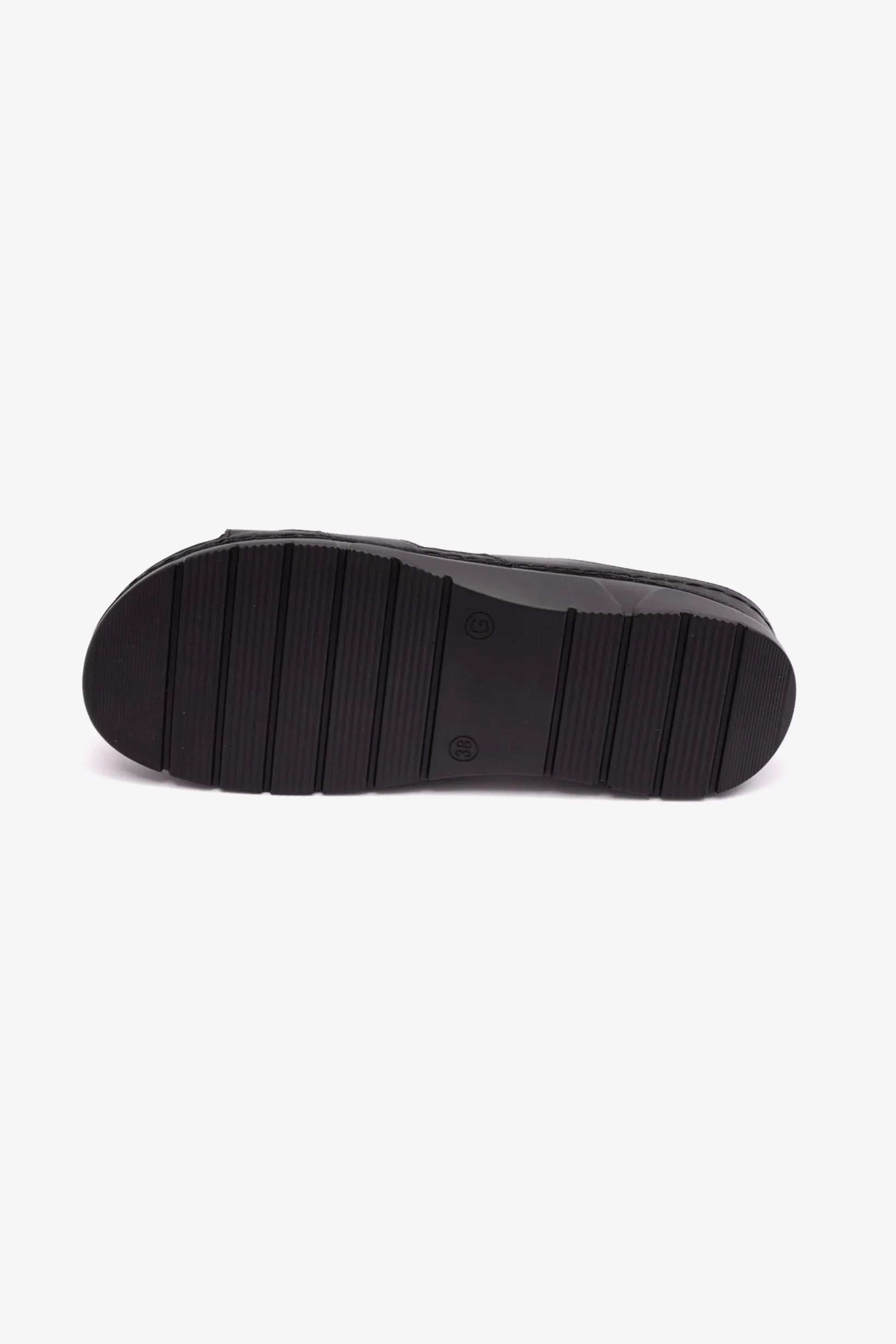 Comfort Plus Women's Flexible Outsole Arabic Sandals Black LSDCP611