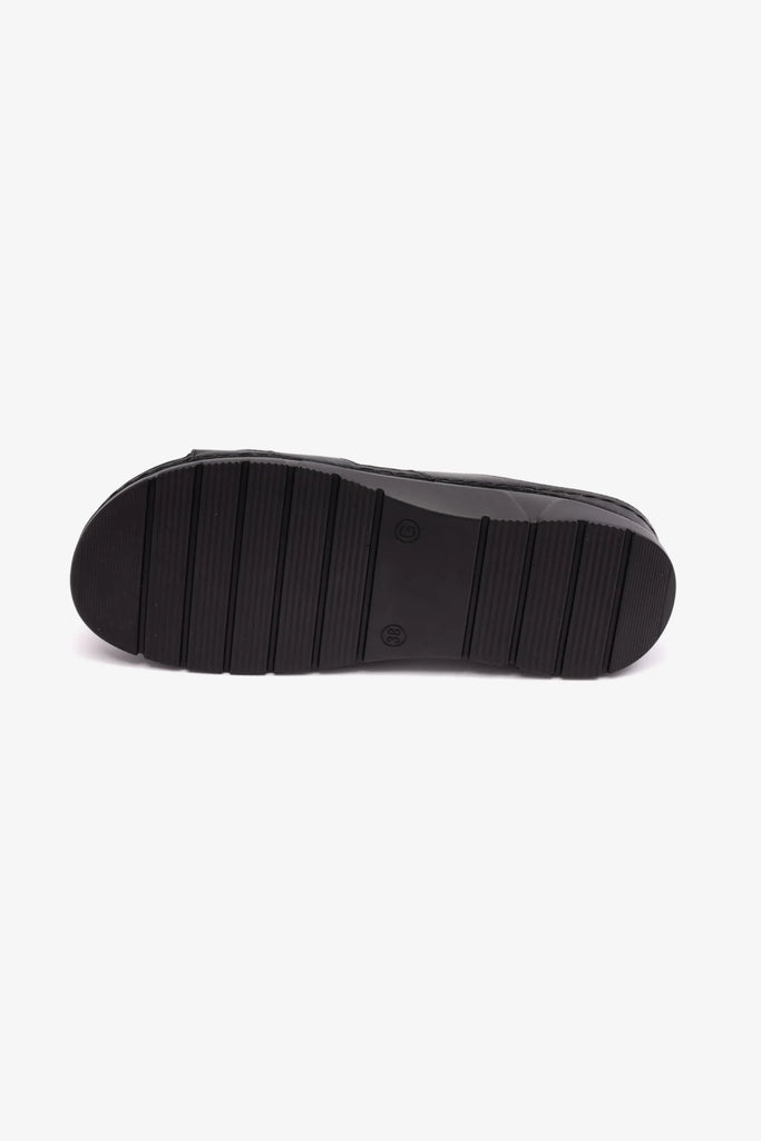 Comfort Plus Women's Flexible Outsole Arabic Sandals Black LSDCP611