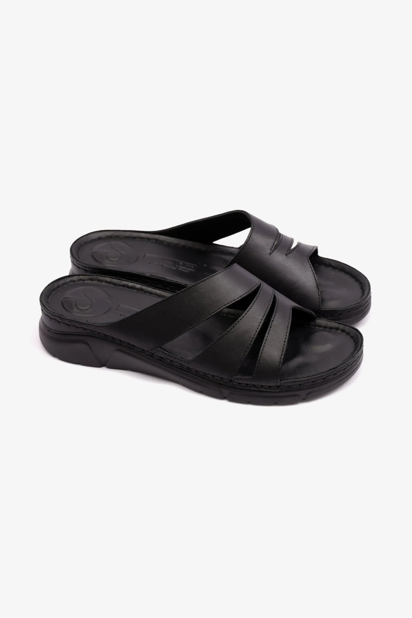 Comfort Plus Women's Flexible Outsole Arabic Sandals Black LSDCP611