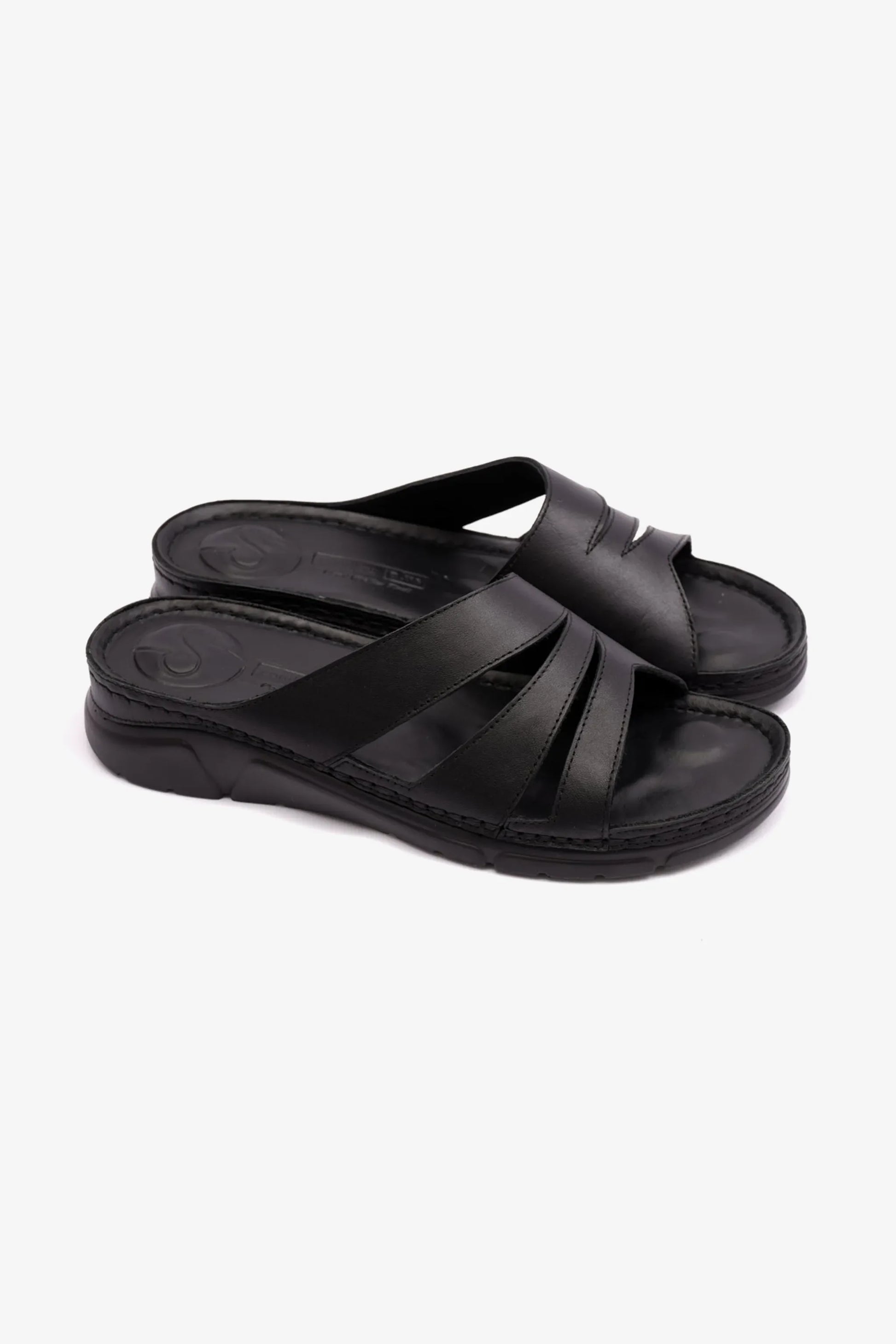 Comfort Plus Women's Flexible Outsole Arabic Sandals Black LSDCP611