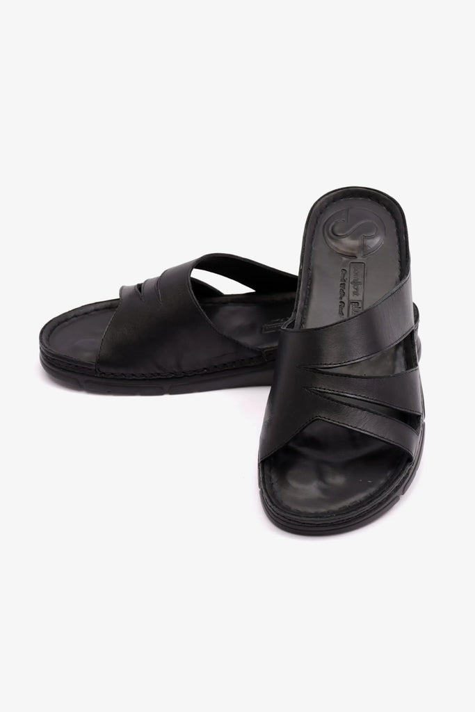 Comfort Plus Women's Flexible Outsole Arabic Sandals Black LSDCP611
