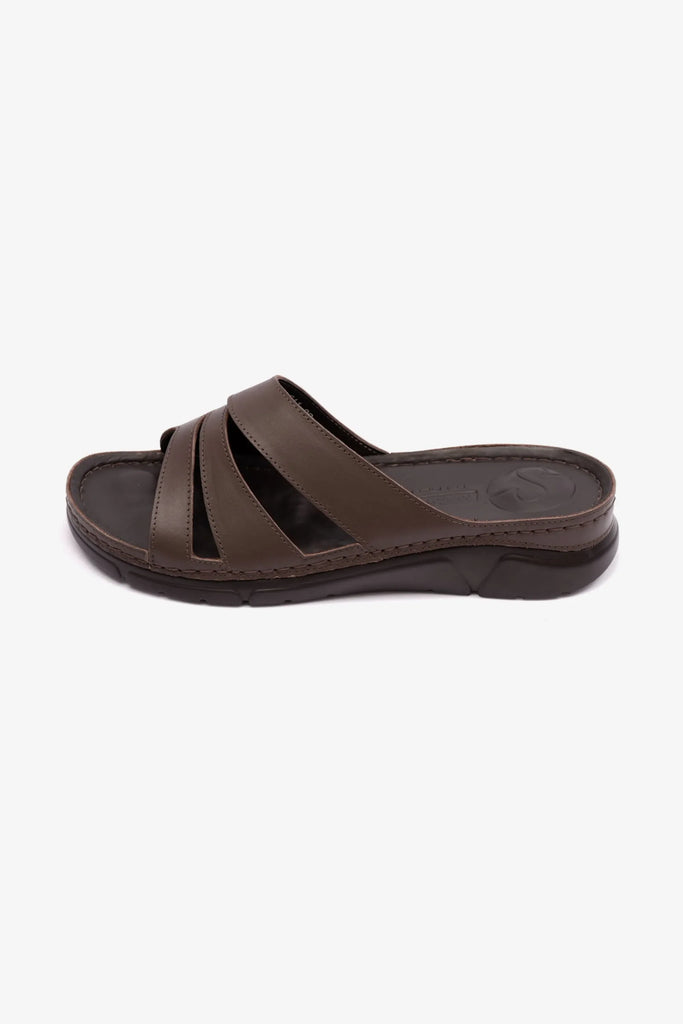 Comfort Plus Women's Flexible Outsole Arabic Sandals Brown LSDCP611