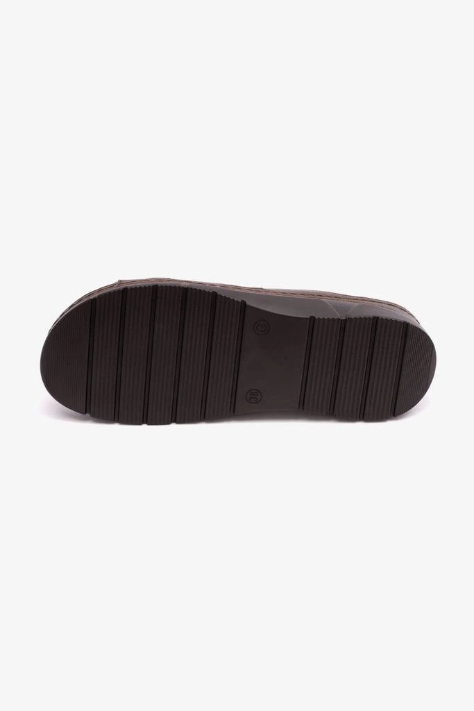 Comfort Plus Women's Flexible Outsole Arabic Sandals Brown LSDCP611
