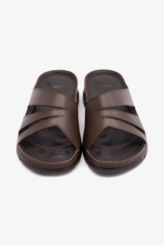 Comfort Plus Women's Flexible Outsole Arabic Sandals Brown LSDCP611