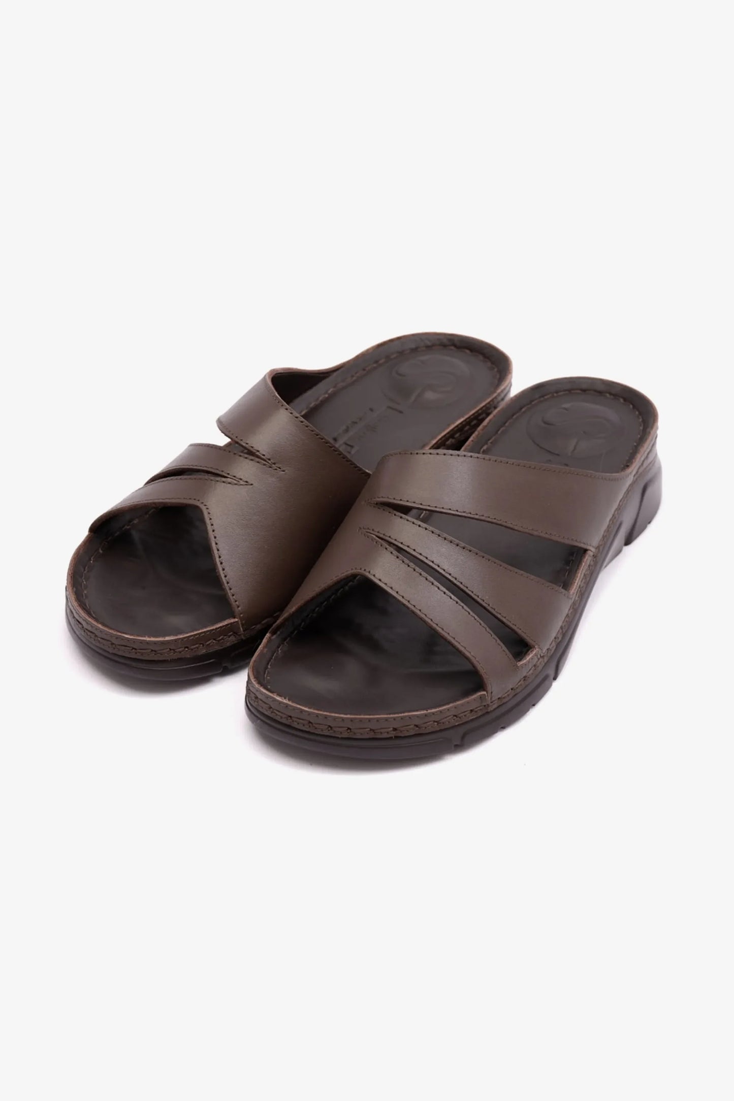 Comfort Plus Women's Flexible Outsole Arabic Sandals Brown LSDCP611