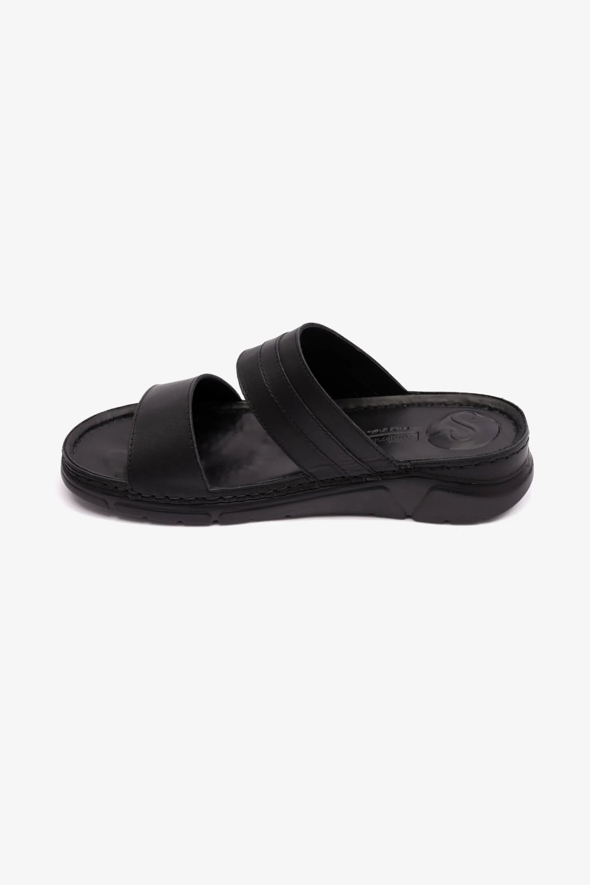 Comfort Plus Women's Elegant Trim Mid Heel Sandals Black LSDCP607