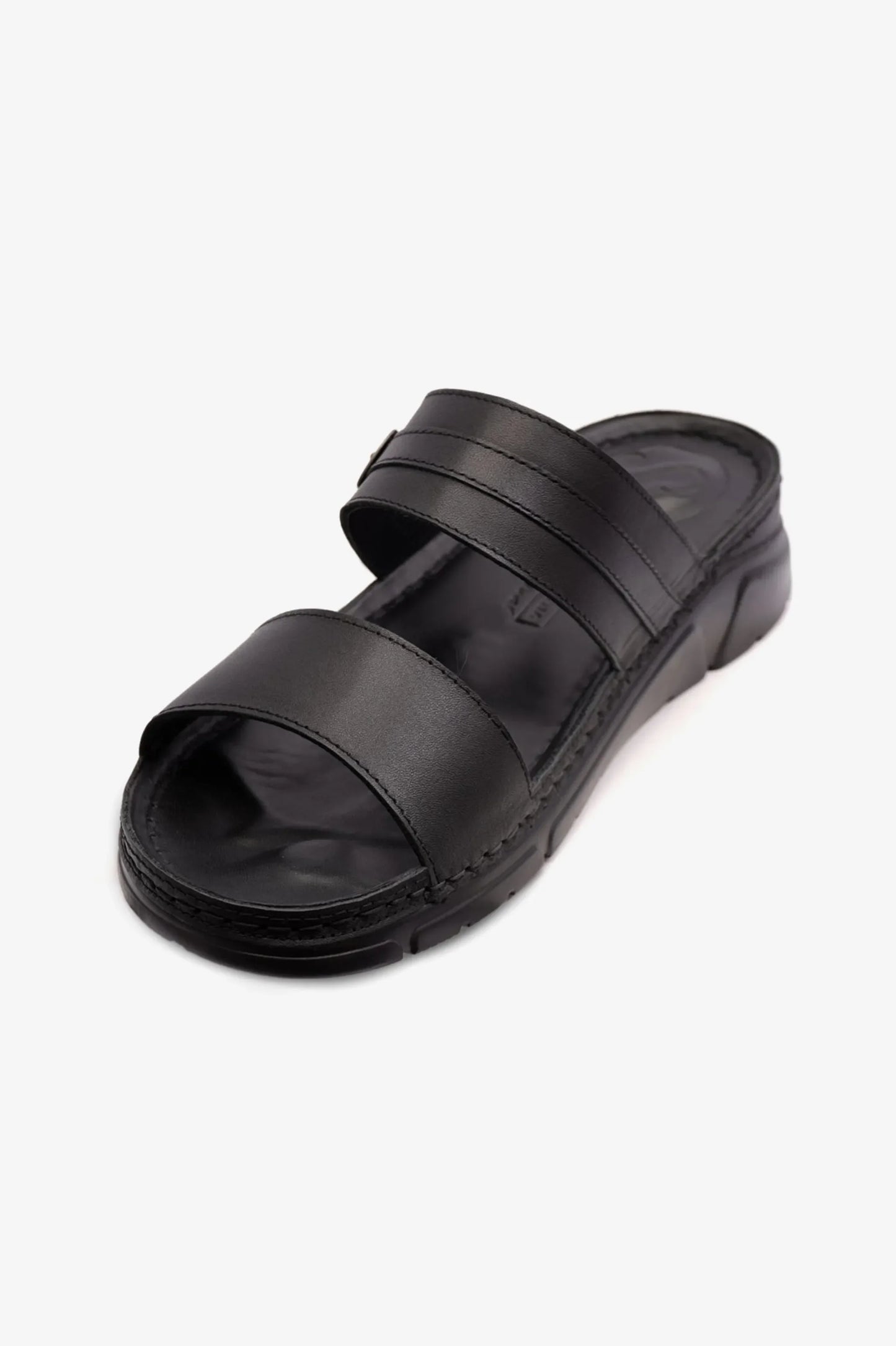 Comfort Plus Women's Elegant Trim Mid Heel Sandals Black LSDCP607
