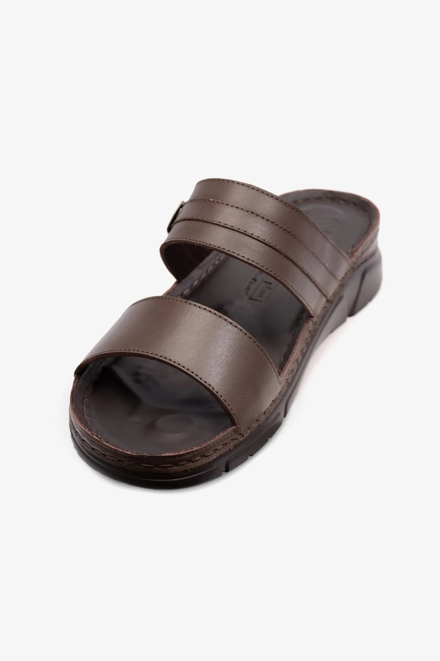 Comfort Plus Women's Elegant Trim Leather Sandals Brown LSDCP607