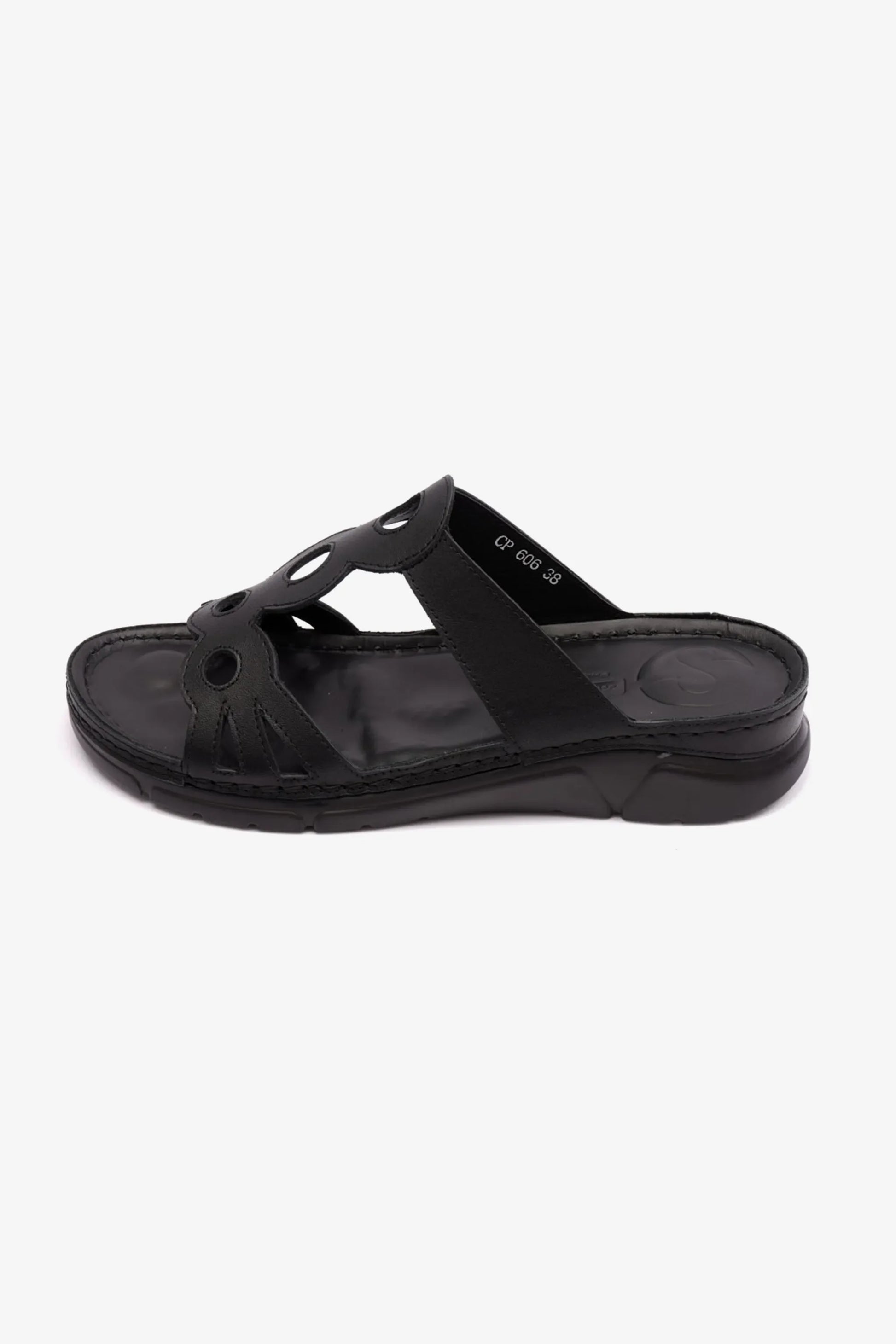 Comfort Plus Women's Mid Heel Sandals Black LSDCP606