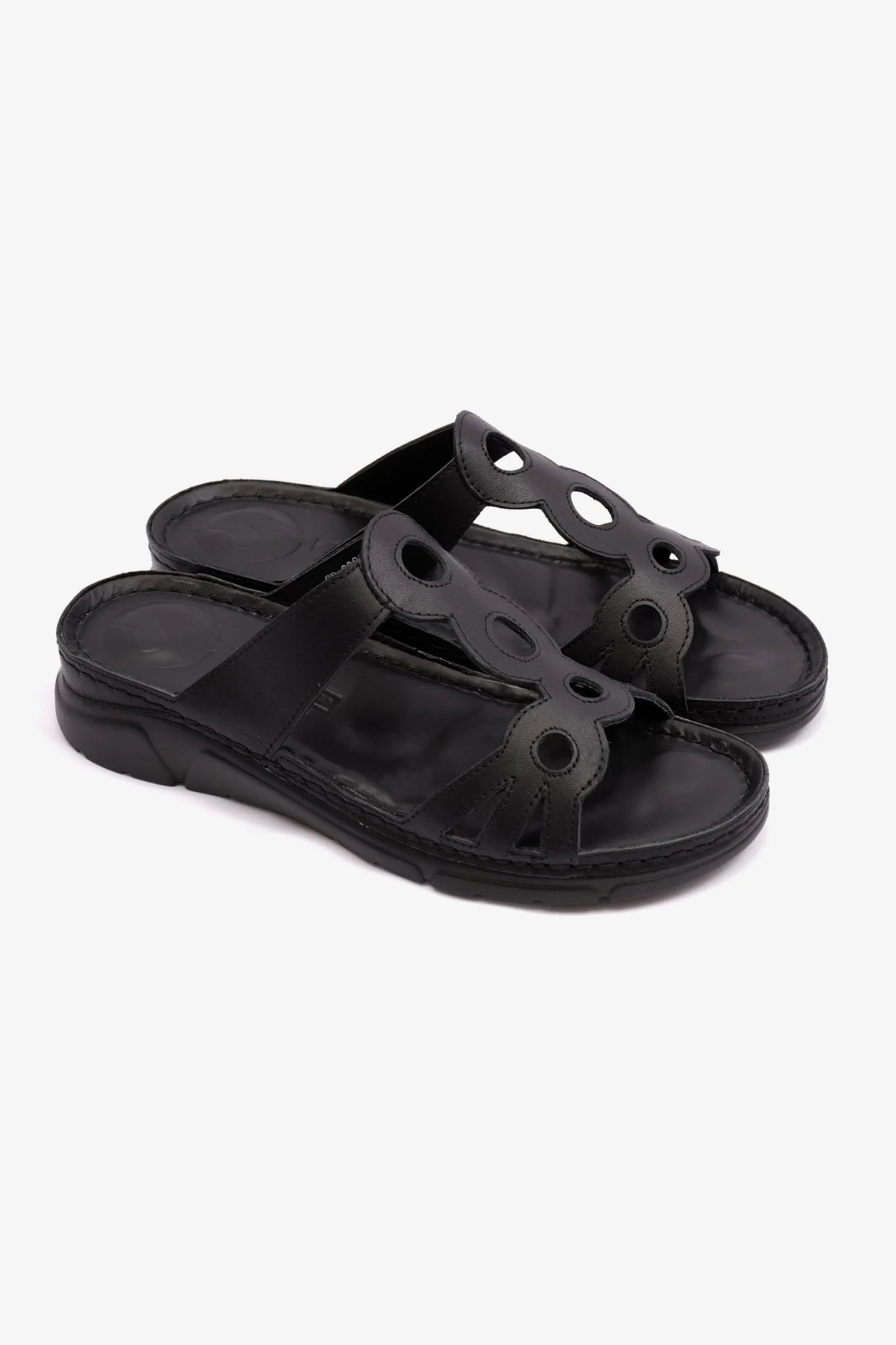 Comfort Plus Women's Mid Heel Sandals Black LSDCP606