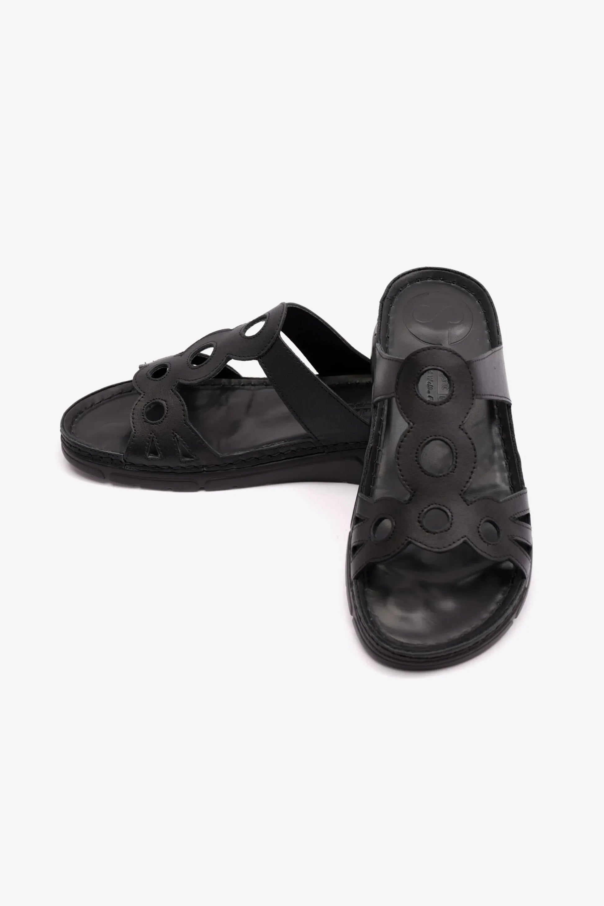Comfort Plus Women's Mid Heel Sandals Black LSDCP606