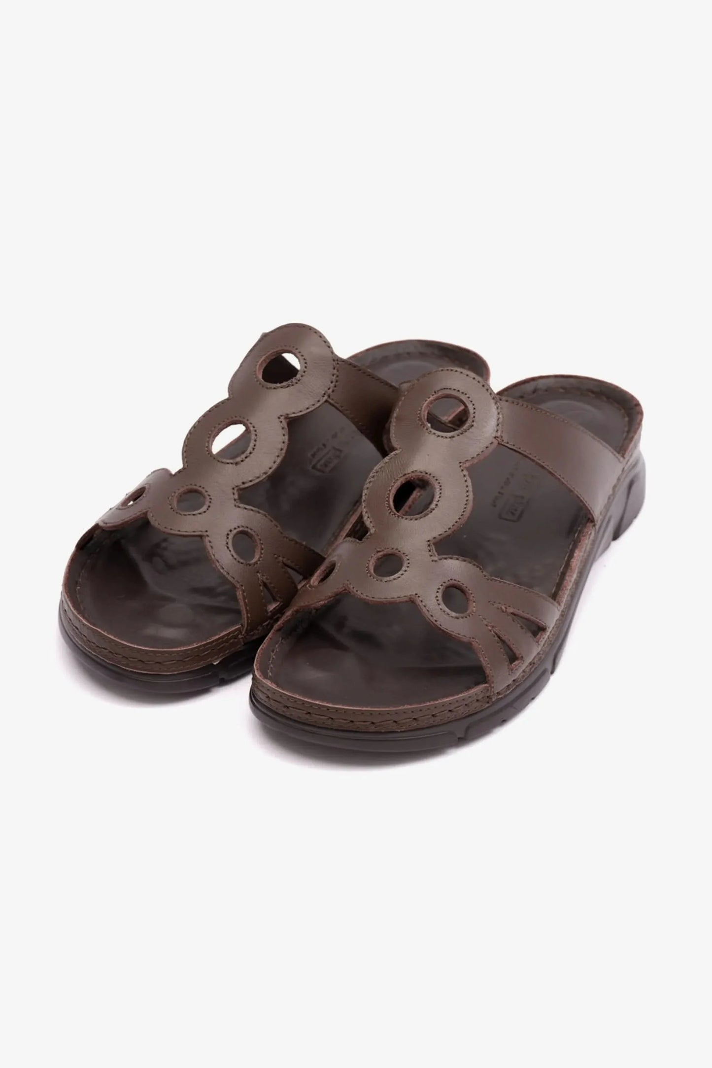 Comfort Plus Women's Ultra Massage Point Sandals Brown LSDCP606