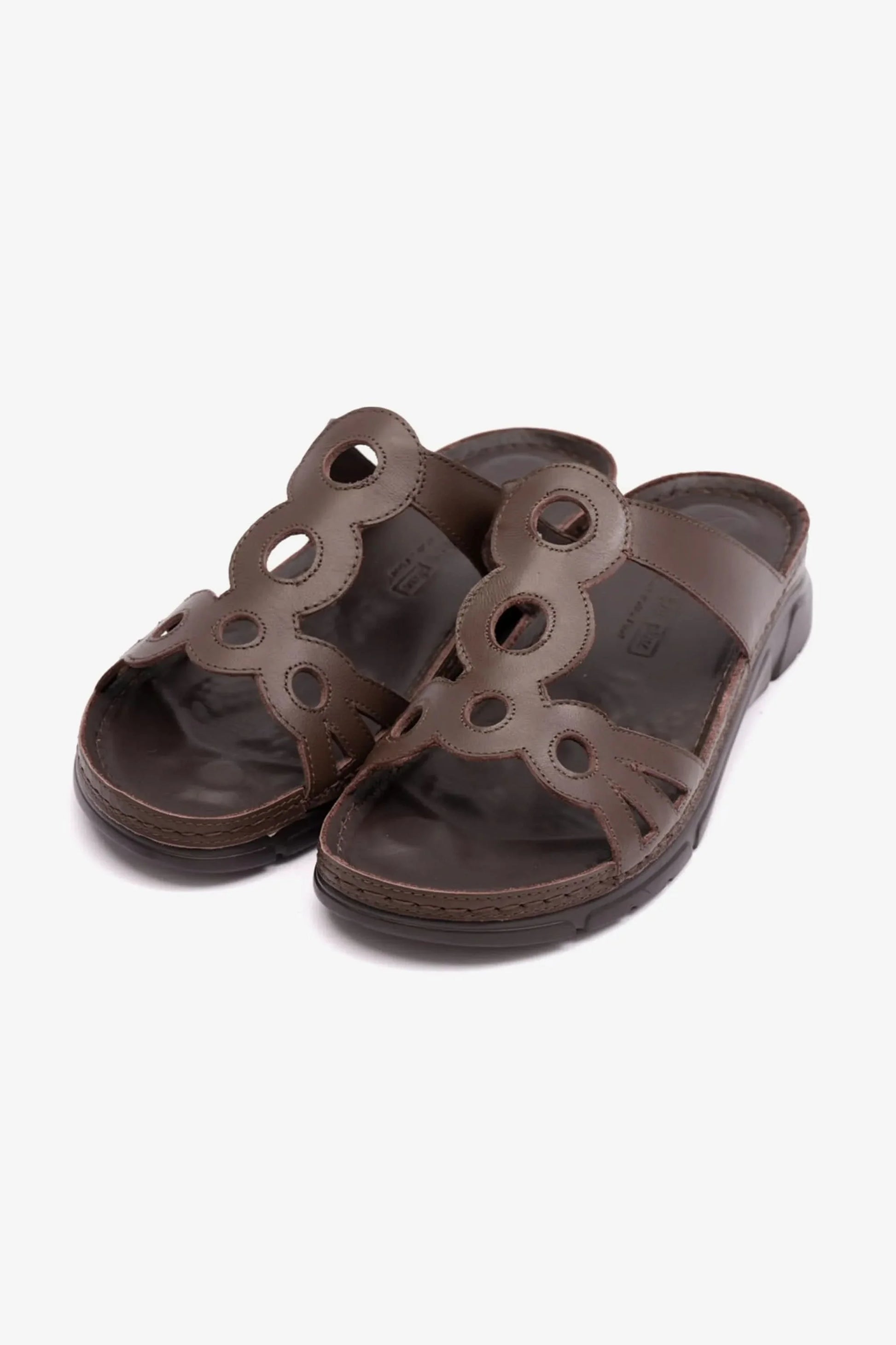 Comfort Plus Women's Ultra Massage Point Sandals Brown LSDCP606